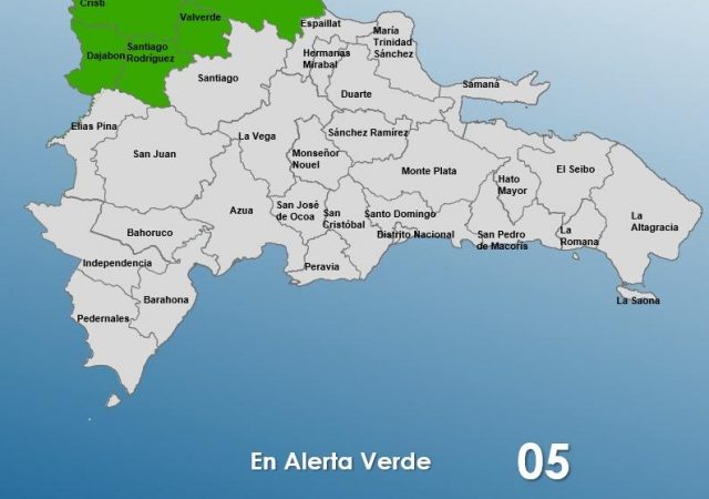 COE coloca a cinco provincias en alerta verde por vaguada