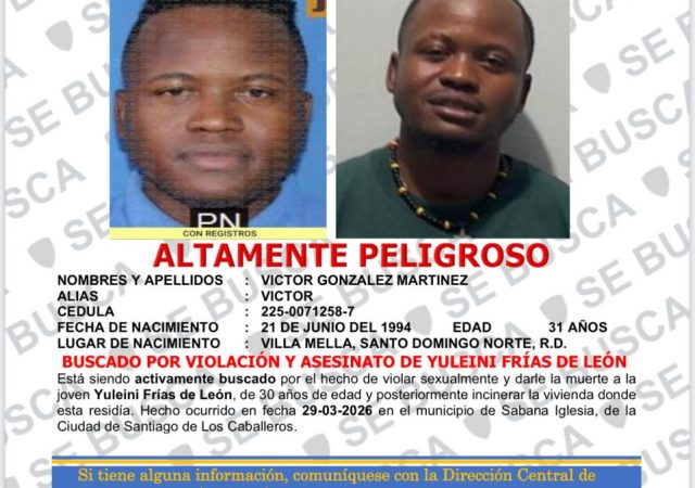 Policía identifica presunto responsable de la muerte de mujer en Sabana Iglesia