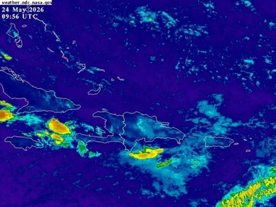 Indomet advierte sobre vaguada y aguaceros en RD
