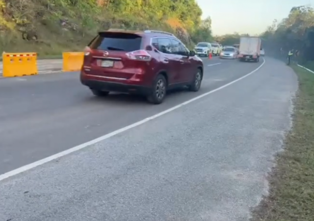 Restablecen el tránsito en el tramo Majagual tras derrumbe por lluvias