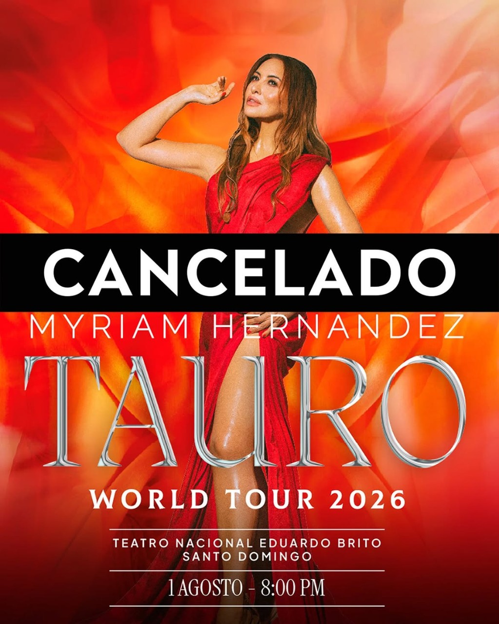 Concierto de Miriam Hernández en República Dominicana fue cancelado