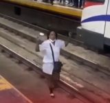 Momento de tensión en el Metro: mujer se lanza a la vía en estación Juan Pablo Duarte