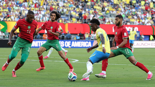 Brasil y Marruecos, dos pesos pesados ​​del Mundial, protagonizan un emocionante juego