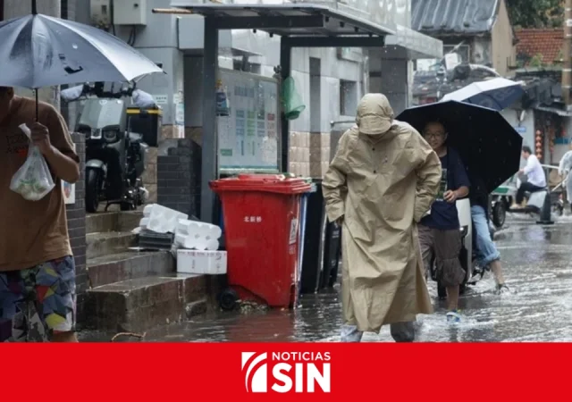 China activa alertas ante lluvias torrenciales previstas por el tifón Narra