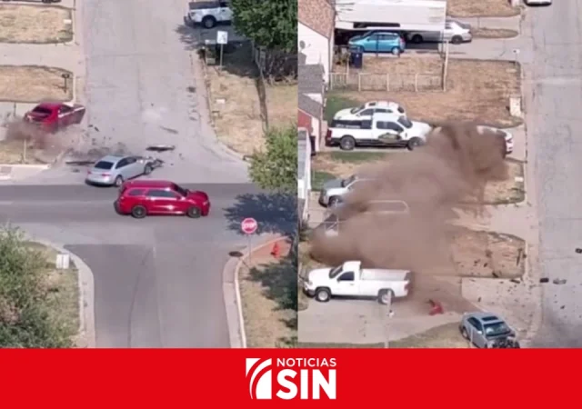 Conductor protagoniza peligrosa huida, provoca choque múltiple en Oklahoma