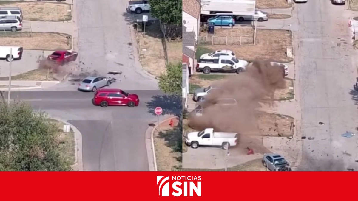 Conductor protagoniza peligrosa huida, provoca choque múltiple en Oklahoma