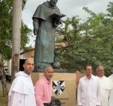 Inauguran escultura de Santo Domingo de Guzmán en la Ciudad Colonial