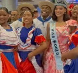 Joheirry Mola es recibida a ritmo de merengue tras regresar al país como Plug over Mundo